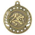 Medal, "Wrestling" Galaxy - 2 1/4" Dia.